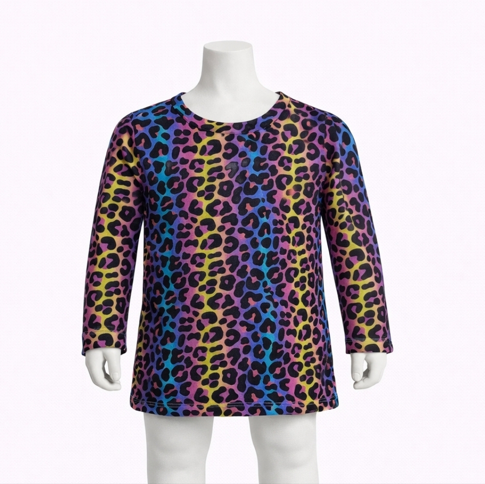 Colorful Leopard Print Kids Shirt